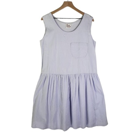 What Next? Sleeveless Drop Waist Dress OS M L Lavender - Picture 1 of 8